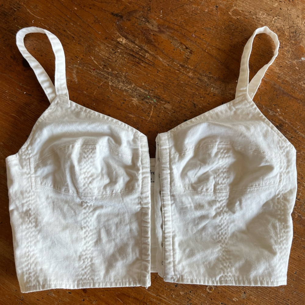 Wilfred White Bustier/Corset Top